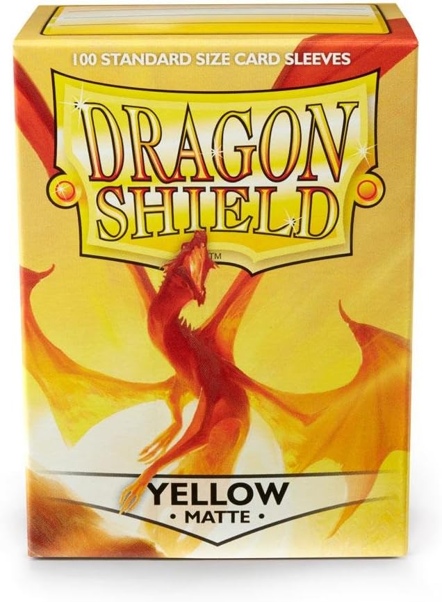 Dragon Shield Sleeves Matte (100 count): Yellow
